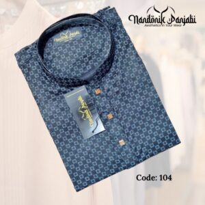 Nandonik Panjabi Box Design Black - 104 code