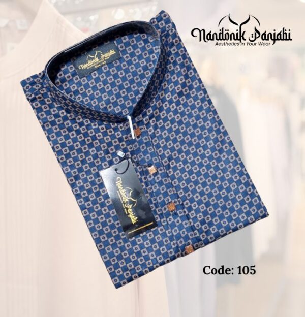 Nandonik Panjabi Box Design Blue - 105 code