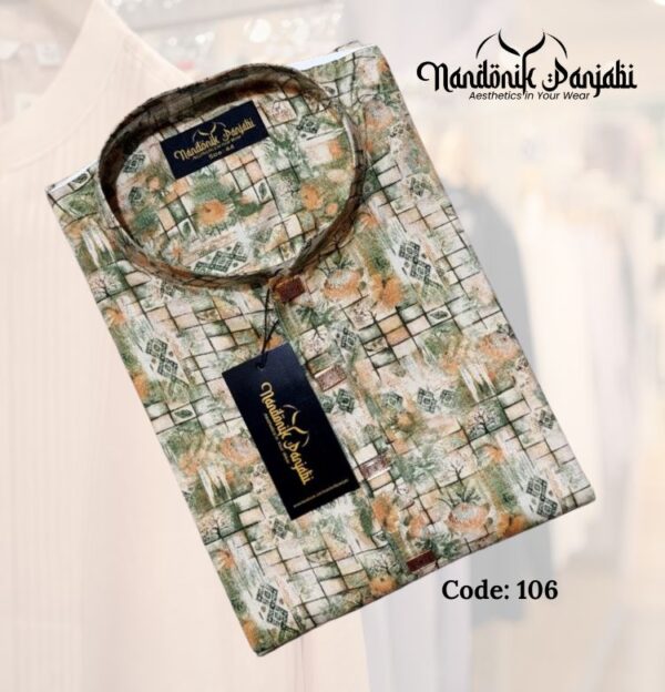 Nandonik Digital Print Panjabi - 106 code