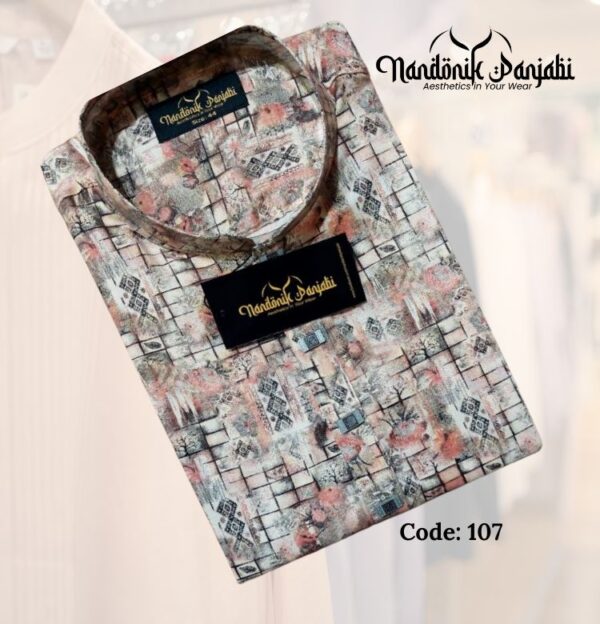 Nandonik Digital Print Panjabi - 107 code