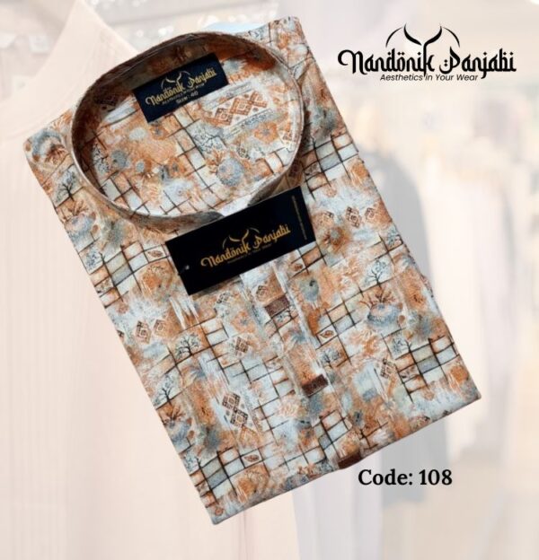 Nandonik Digital Print Panjabi - 108 code
