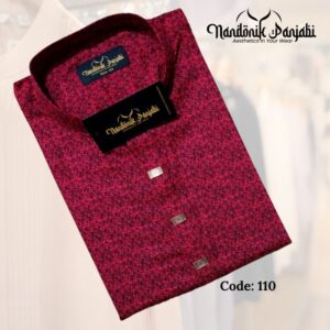 Tinsel Cotton Print Panjabi – 110 Code
