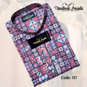 Nandonik Digital Print Panjabi Code - 117