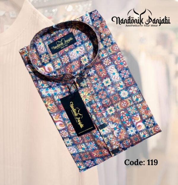 Nandonik Digital Print Panjabi - 119 Code