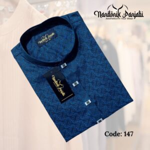 Jacquard Cotton Mix Panjabi - 147 Code